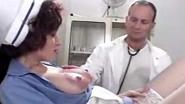 Dude whips out his dick for the nurse