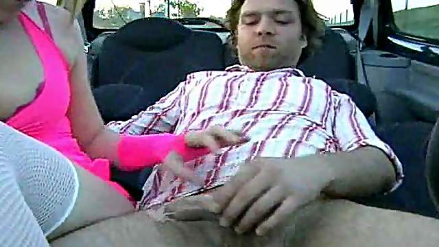 Couple in the car having hardcore sex