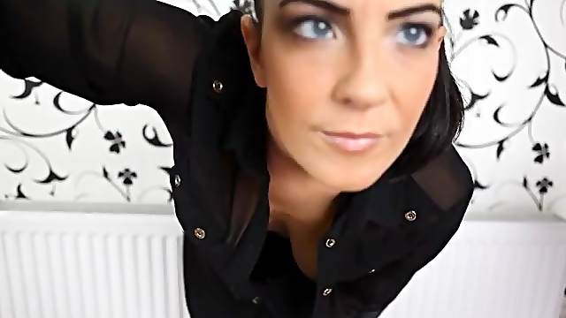 Sheer blouse makes her titties look good