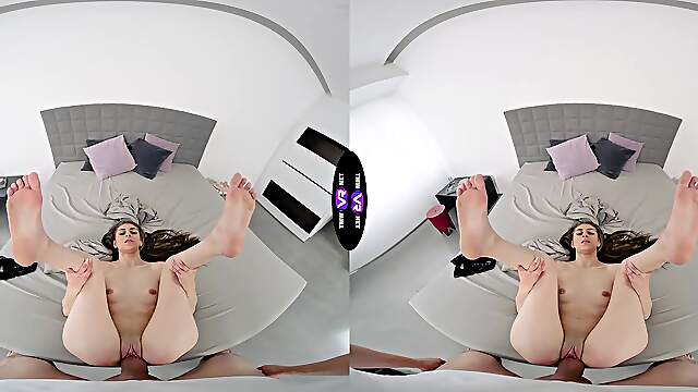 Nicole Sweet in sensual vr bedroom action